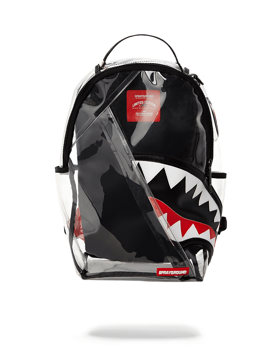 ANGLED 20/20 VISION SHARK CLEAR BACKPACK